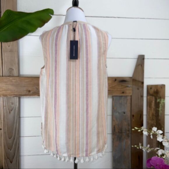 Tommy Hilfiger  NWT Sleeveless Top w/ Tassels - Picture 5 of 9
